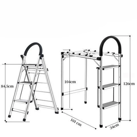 

Multifunctional household folding herringbone ladder indoor aluminum alloy
