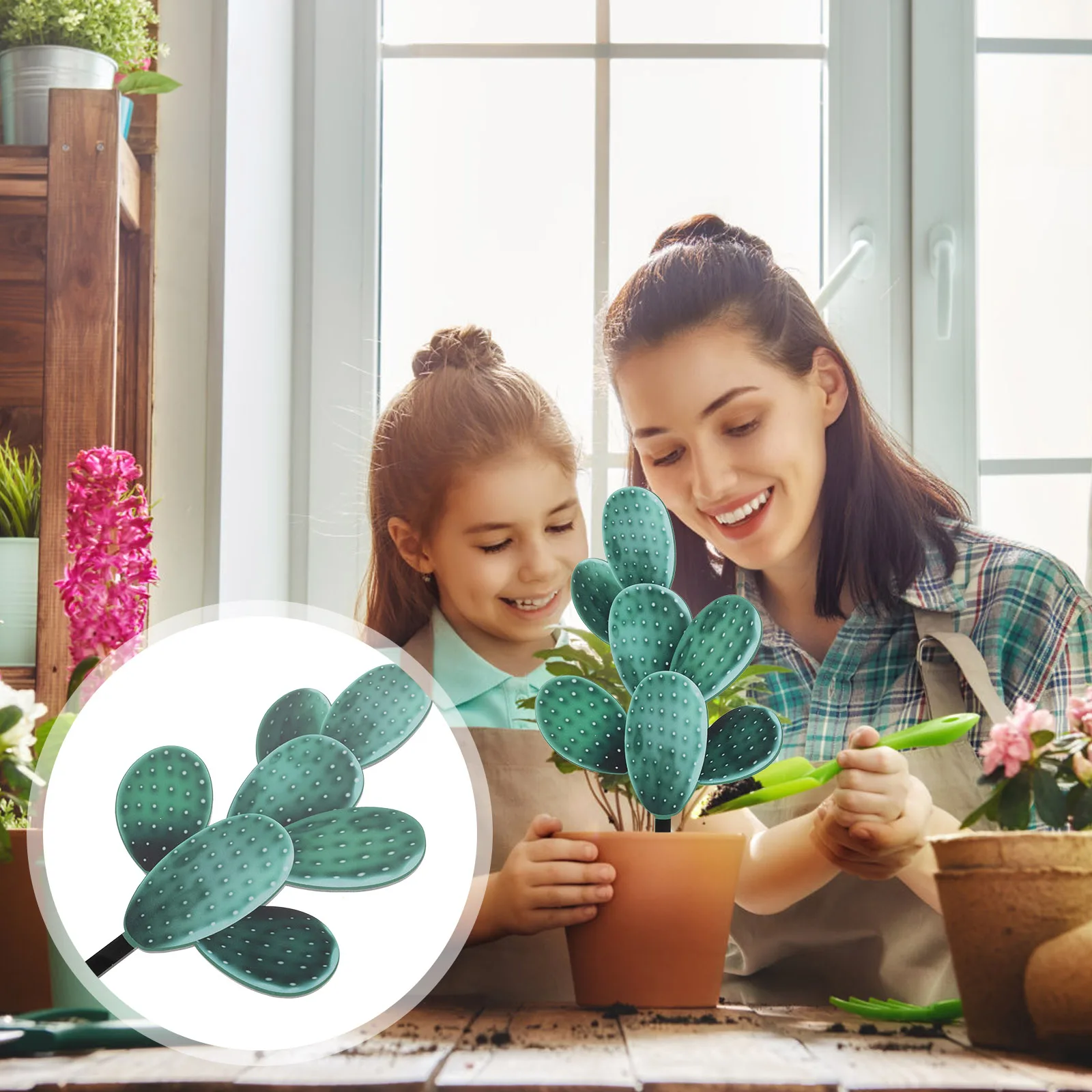 

Creative Cactus Garden Stake Decor Outdoor Lawn Ornament Durable Weather Resistant Garden Decoration For Yard Patio Flower Bed