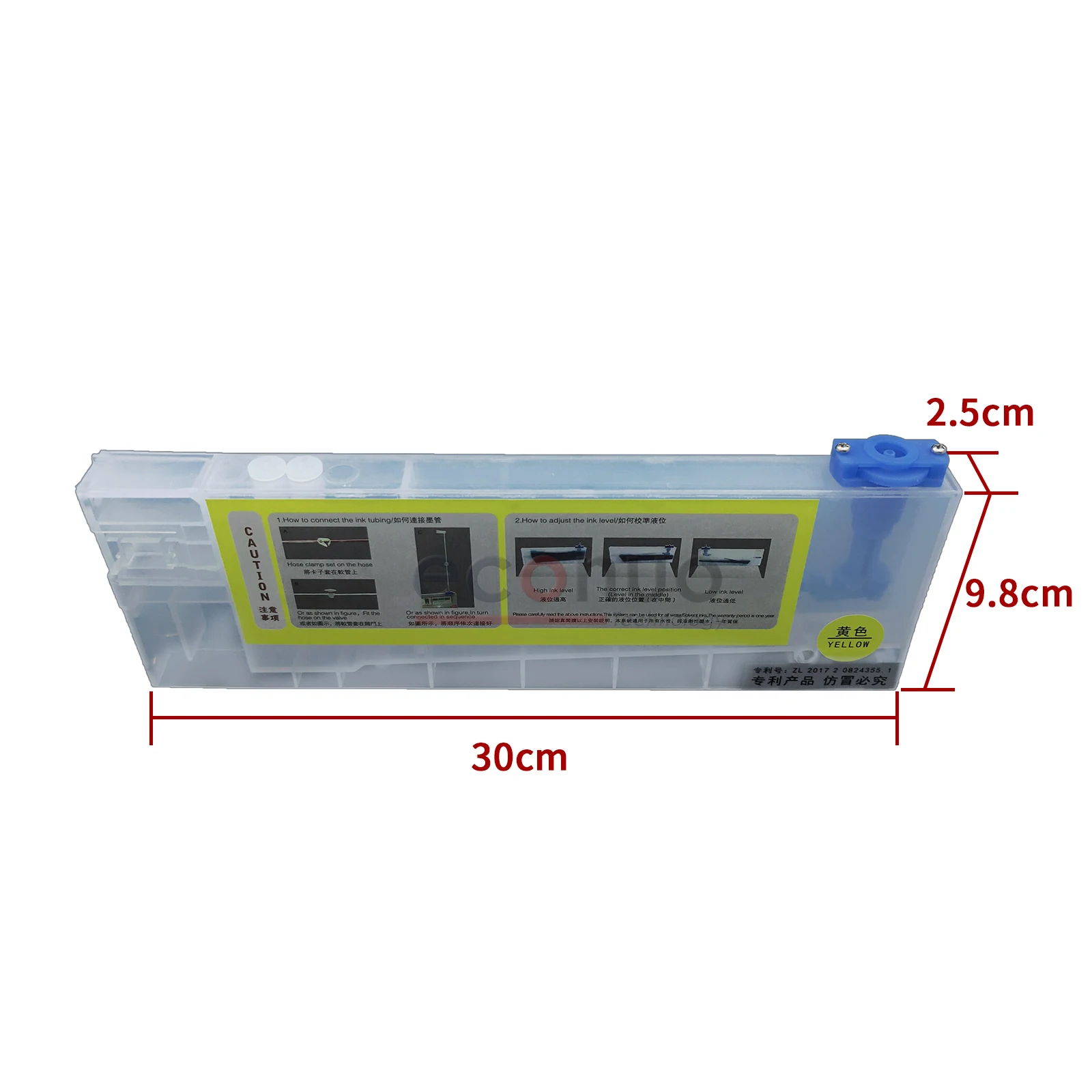 3 PCS Refill Ink Cartridge for Roland RA640 RE640 Eco-Solvent Printer with Long Sub Tank Continuous Ink Supply System