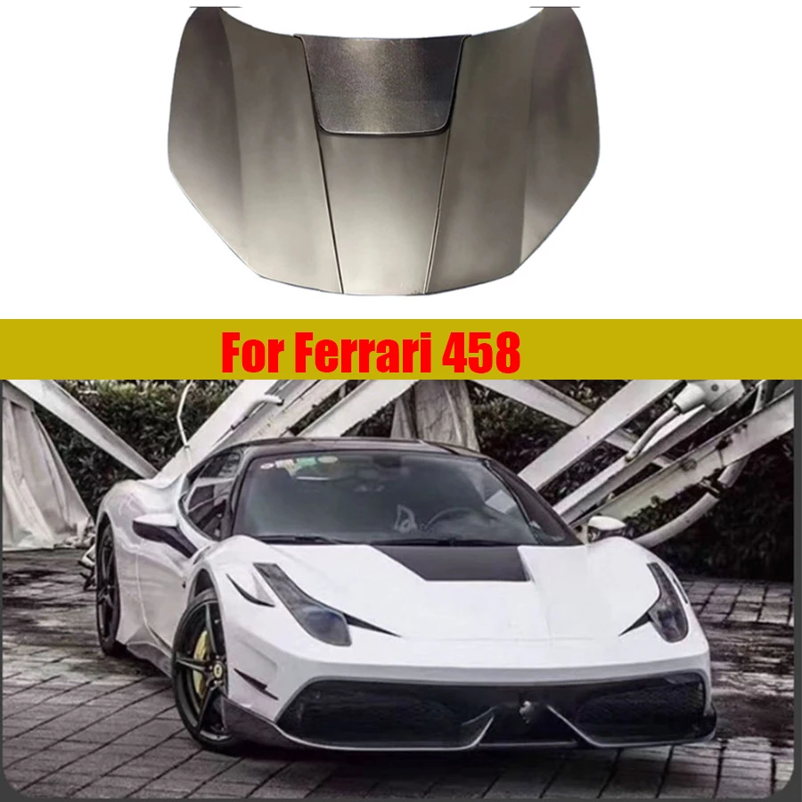 

For Ferrari 458 Carbon Fiber Hood Forged carbon Engine Cover Hood Car Headliner Hood Cover M style automotive parts