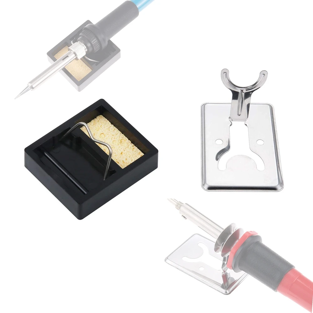 Mini Electric Soldering Iron Stand Holder Metal Support Station With Solder Sponge Soldering Iron Frame Small And Simple Y-Type