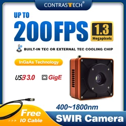 TE Cooling IMX990 USB3.0 GigE 1280x1024 200fps Area Scan Infrared SWIR Camera in 400-1800nm