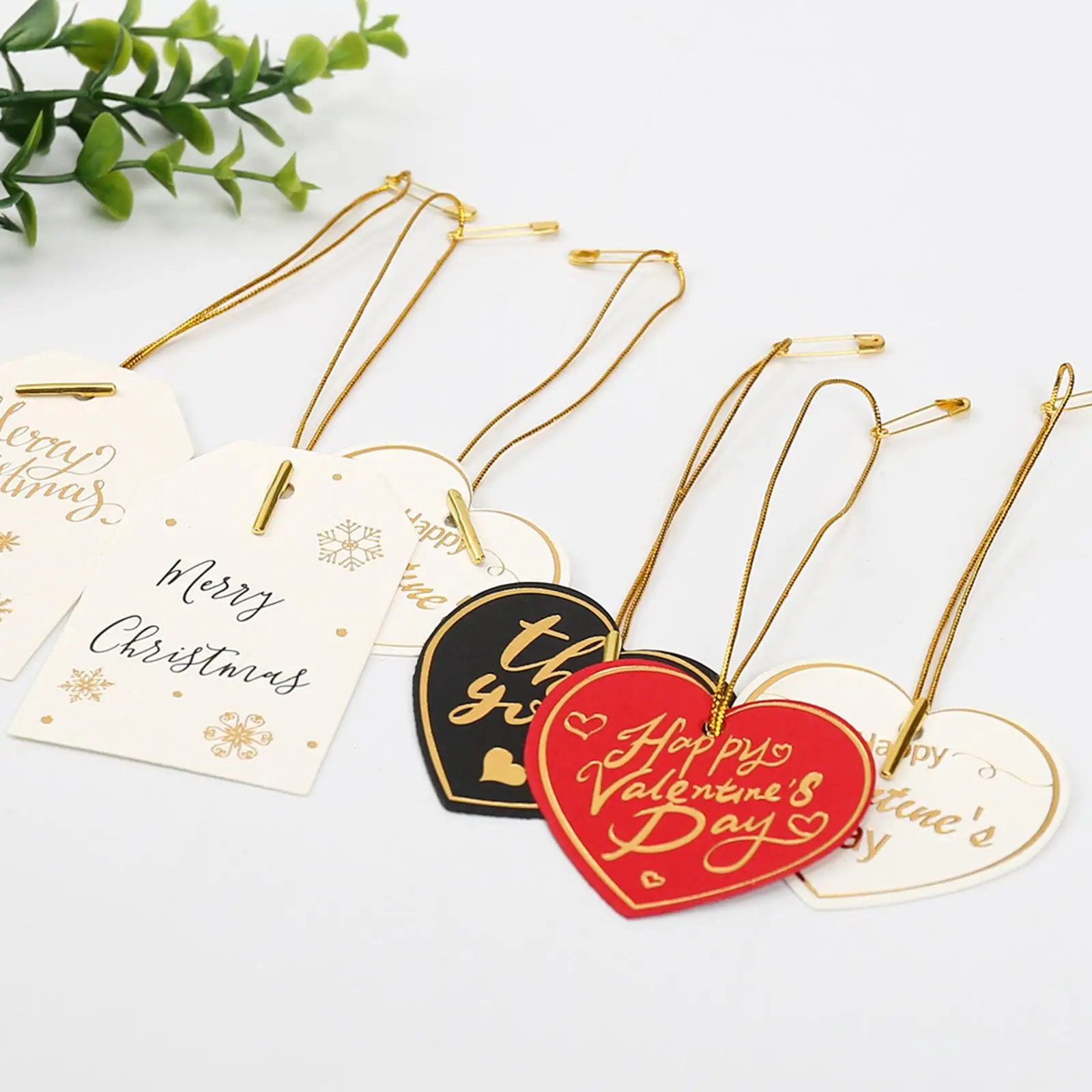 100x Tag Rope Clothing Labels Hang Rope 10cm Hanging Pendant Strings for Package Gift Shoes - view 6