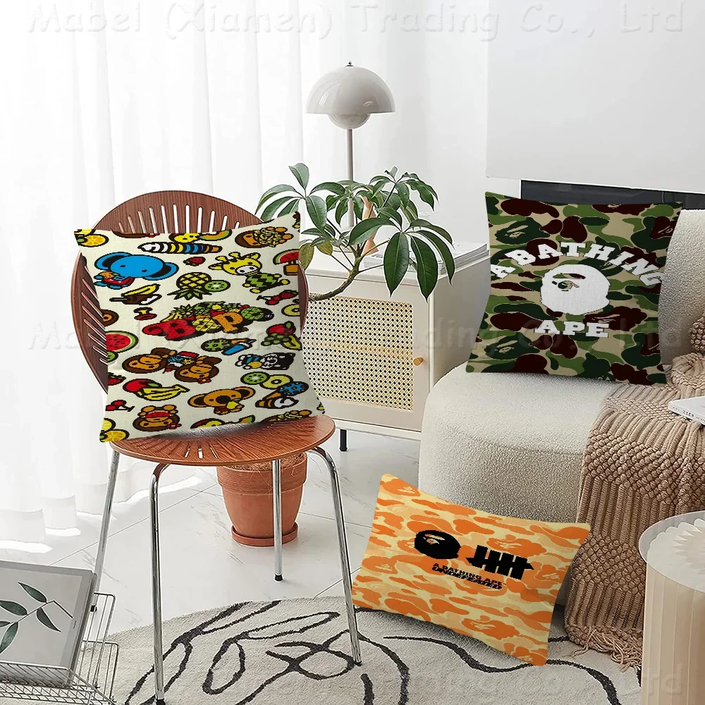 

B-BAPE Maple Design Cushion Cover Happy Autumn Harvest Decor Holiday Decorati Pillow Cover