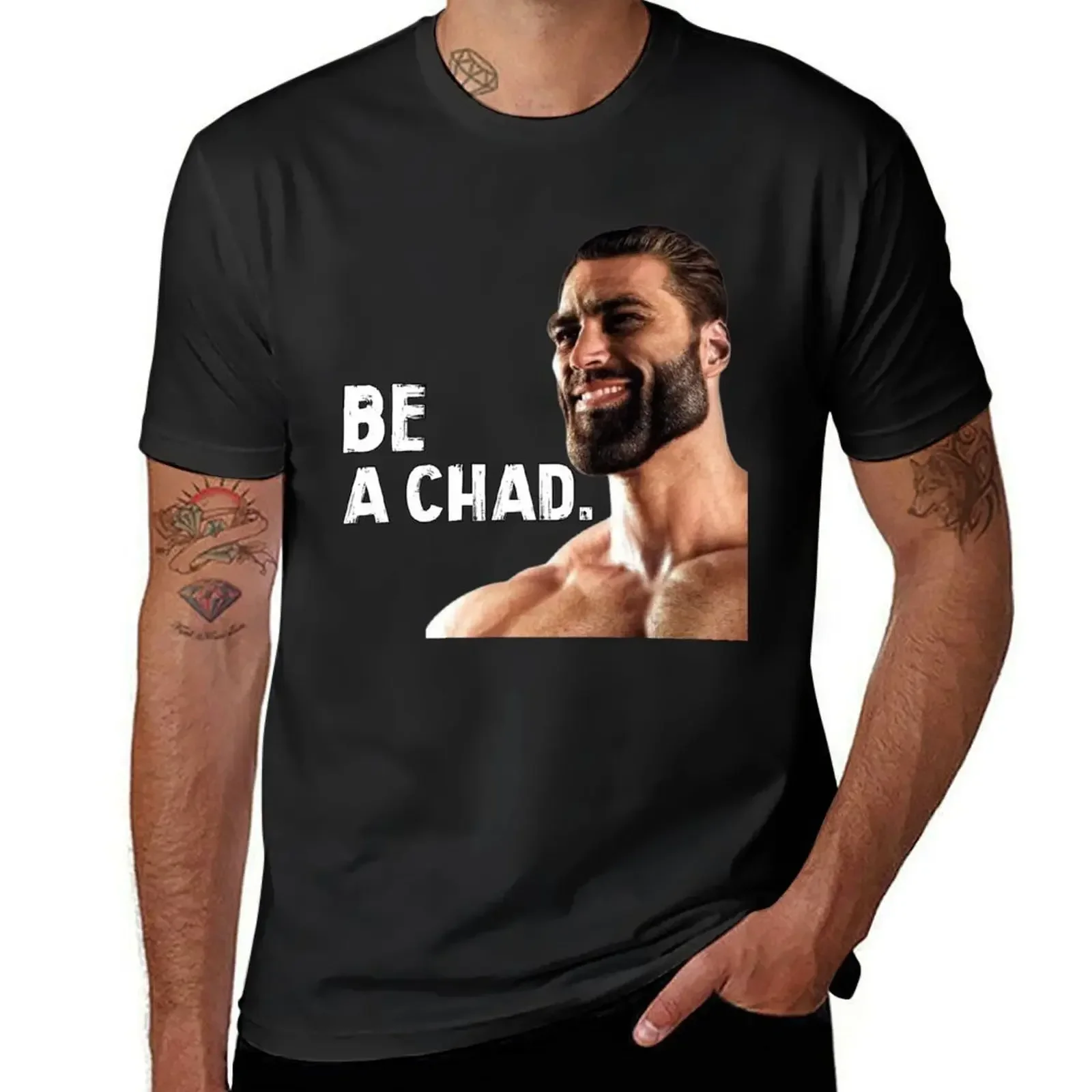 GigaChad T-Shirt summer top heavyweights mens graphic t-shirts pack