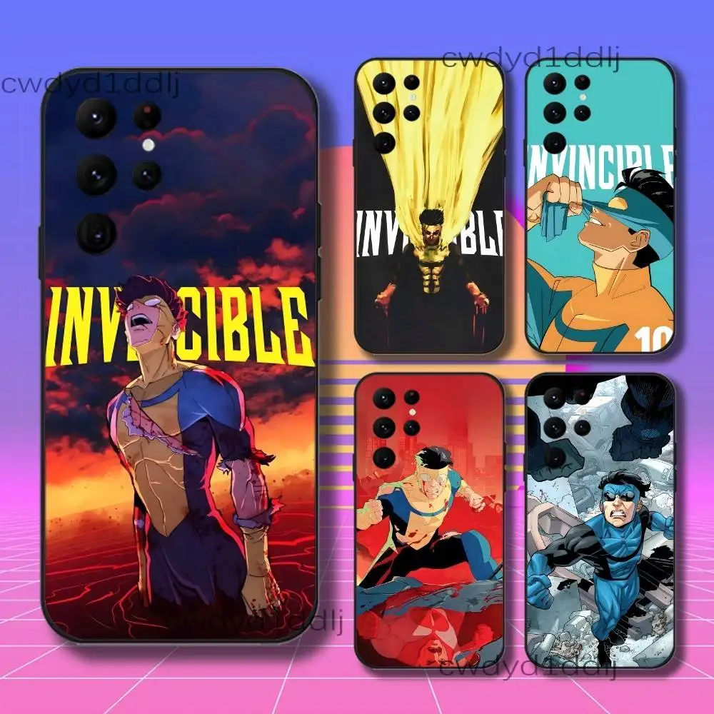 I-Invincible-S Mark Atom Eve Phone Case For Samsung S10,S21,FE,S21 ,S26,S25,S24,S23,Ultra,S9,S22,Plus Black Shell Cover