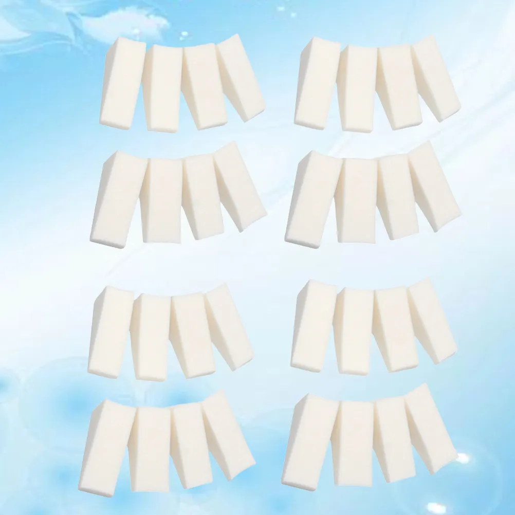 32Pcs Nail Sponge Manicure Tool Colorful Triangle Sponges for Gradient Nail Art Natural False Extensions Makeup Sponge