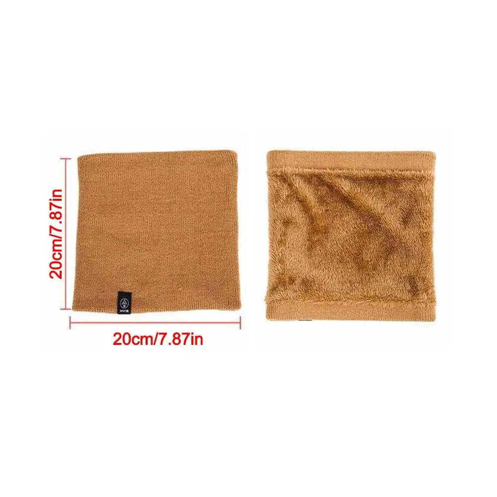 Модный зимний шарф для защиты шеи, плотные однотонные теплые шарфы для шеи, зимние шарфы