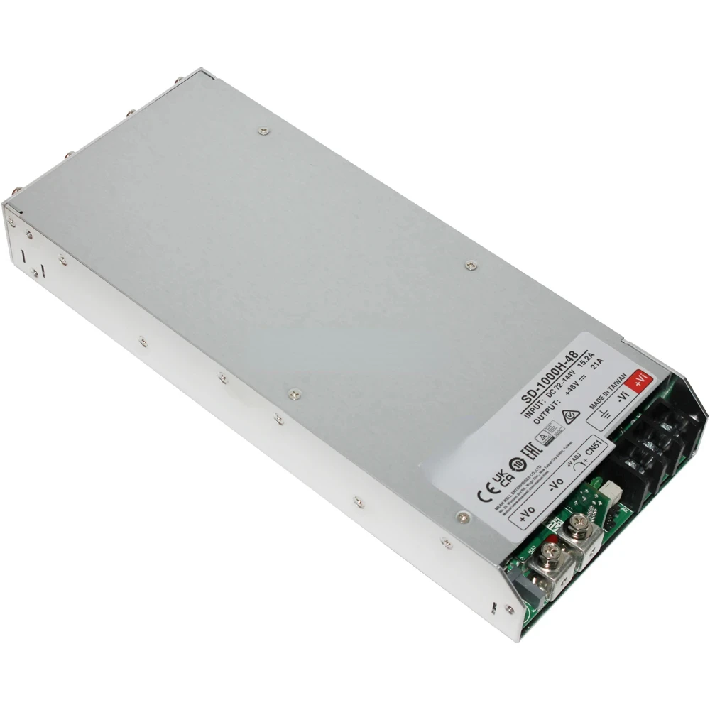 Meanwell Authorization SD-1000H-48 48V 21A Single Output DC DC Converter Power Supply 1000W