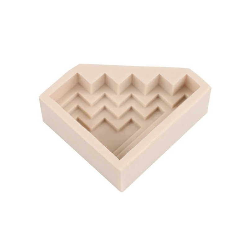 Stampo geometrico in silicone per candele con aromi epossidici in gesso per decorazione domestica Dropship