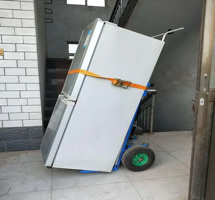 Electric heavy stair climbing trolley car carrier machine