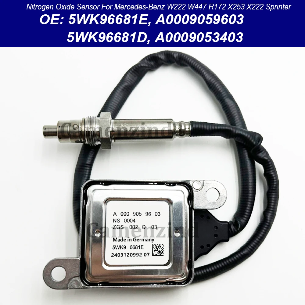 

5WK96681E A0009059603 0009059603 5WK96681D Nitrogen Oxide NOX Sensor For Mercedes-Benz W222 W447 R172 X253 X222 Sprinter