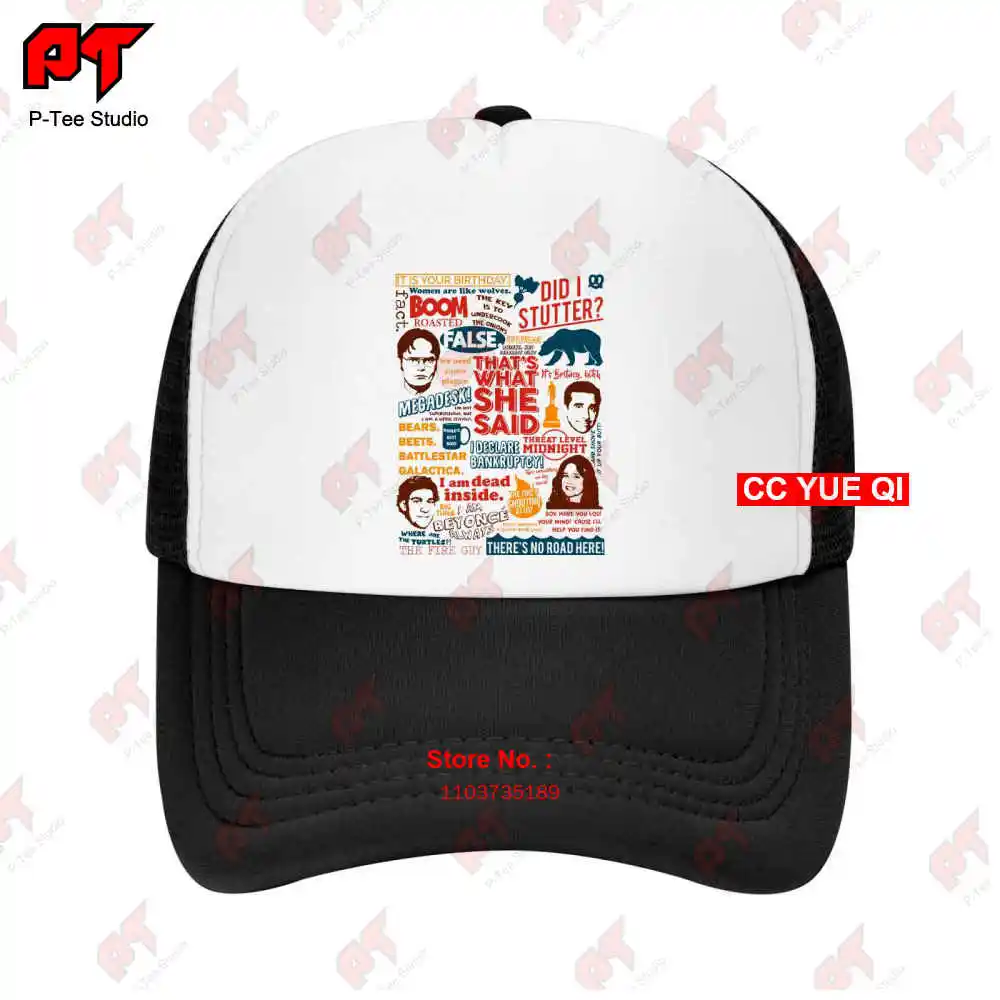 The Office Funny Quotes Movie Tv Series Meme Comedy Baseball Caps Truck Cap AV95