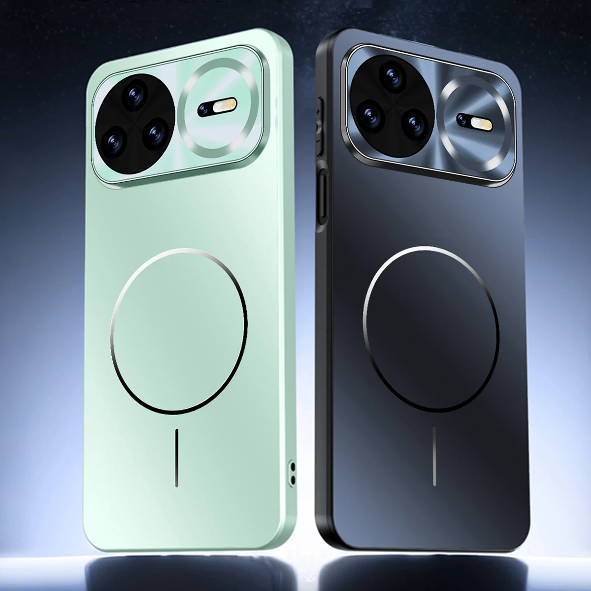 Shockproof Wireless Charging Magnetic Matte Case For Huawei Nova 15 Pro, Slim Hard Laser Built-in Camera Protection Phone Cover