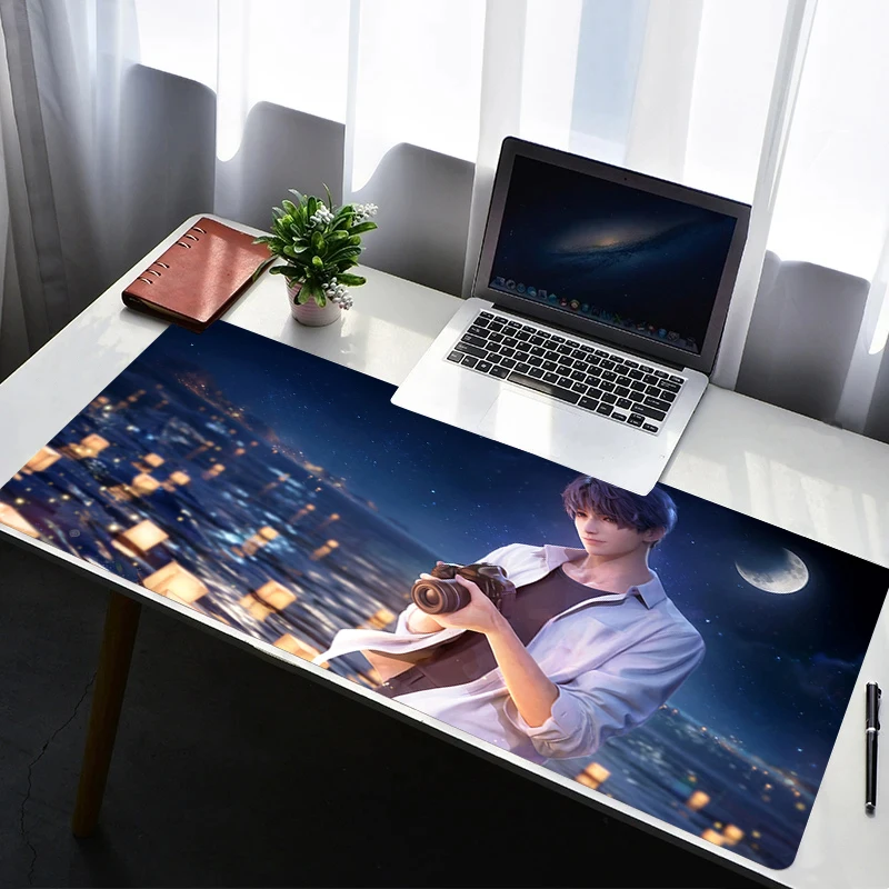 

Mouse Pad Office PC Gaming Accessories HD Keyboard Pad Anime Print Mousepad Laptop L-love And Deepspace Rafayel Desk Mouse Mat