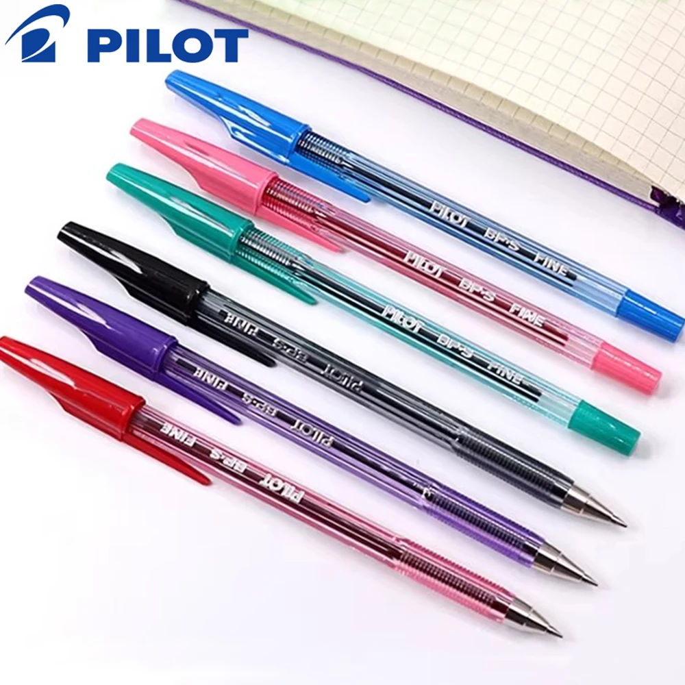 

12pcs Japan PILOT Ballpoint Pen BP-S-F Classic Colored 0.7mm Transparent Rod Writing Smooth Office Accessories Stationery