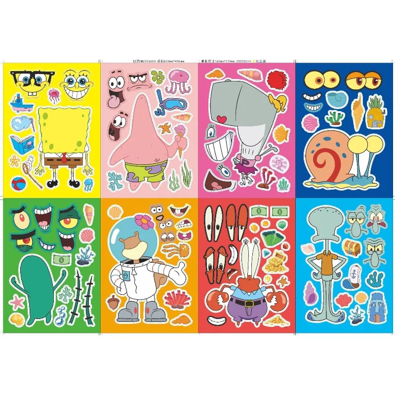 SpongeBob SquarePants Interactive Educational Jigsaw Puzzle DIY Assembly Puzzle Toy Intellectual Development for Leisure Time view 4