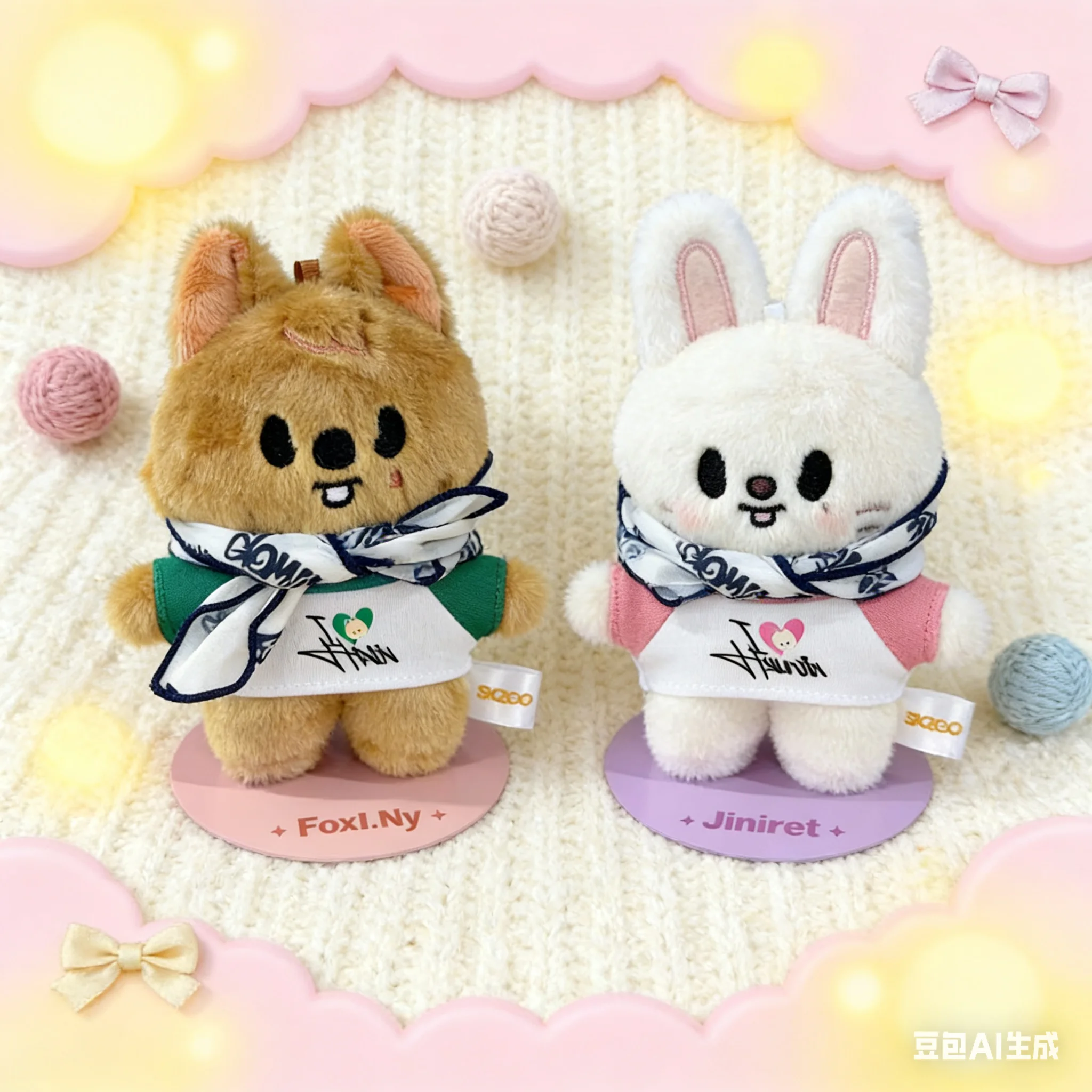 

StrayKids 13CM NEW KPOP SKZOO DO IT dominATE flash mob Plush Doll standing pose cartoon Fan Collection Holiday cute gift present