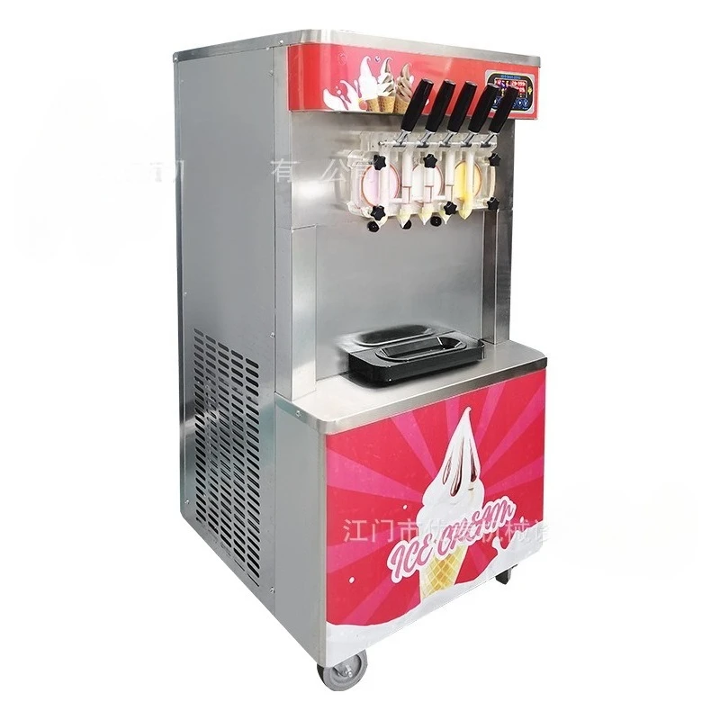 Горячий продавать настольный 5-вкусный автомат для продажи мягкого мороженого с мороженым на продажу
