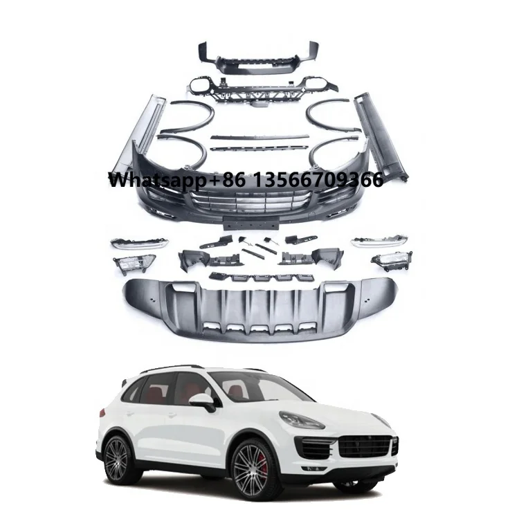 

958.2 Upgrade to Turbo GTS Style Front Bumper and Rear Bumper High Performance Car Body Kit for Porsche Cayenne 958 2015-2017