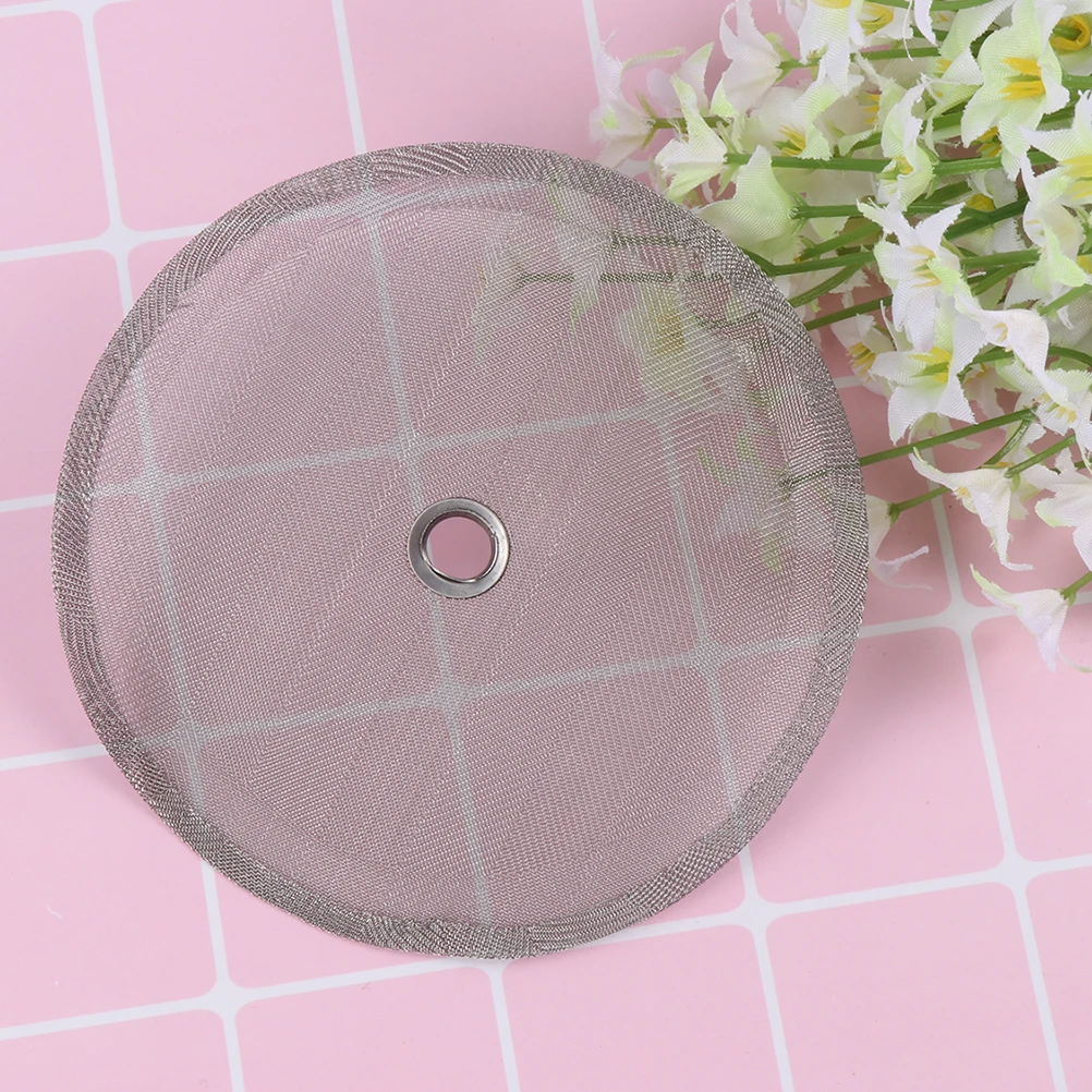 

2pcs 100Mm Stainless Steel Filter For Pressure Pot Corrosion Resistant Portable Brew Funnel Long Lifespan Coffee Pot Net
