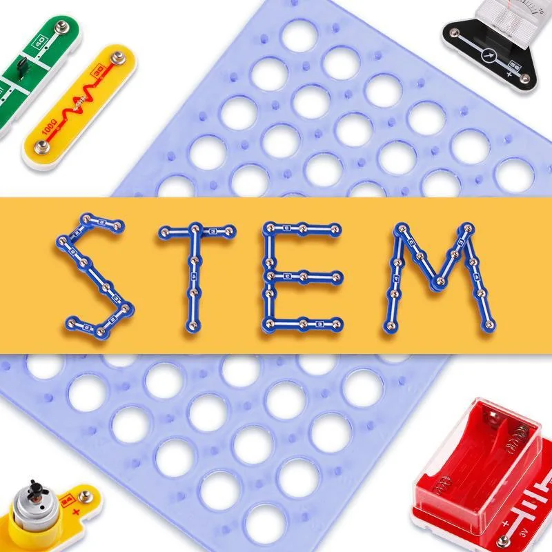 New STEM Education Kit Toys Physics Circuit Electronic Blocks Building Kit for Kids Toys Science Experiment Kits