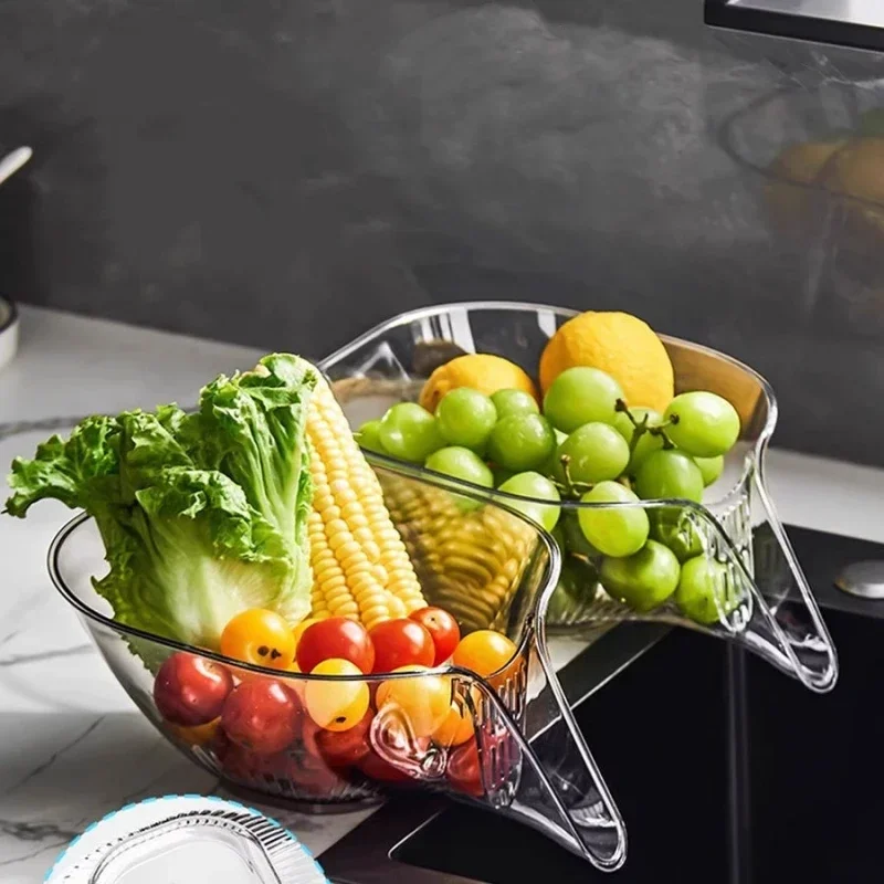 Multi-functional Drain Basket Sink Kitchen Sink Strainer Basket Strainer Sink Washing Basket Home Organizer Drain Fruit Strainer