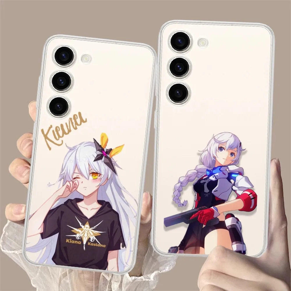 Honkai Kiana Kaslana Phone Case for Samsung Galaxy S8 8S G950F G950 A91 A80 A73 5G A72