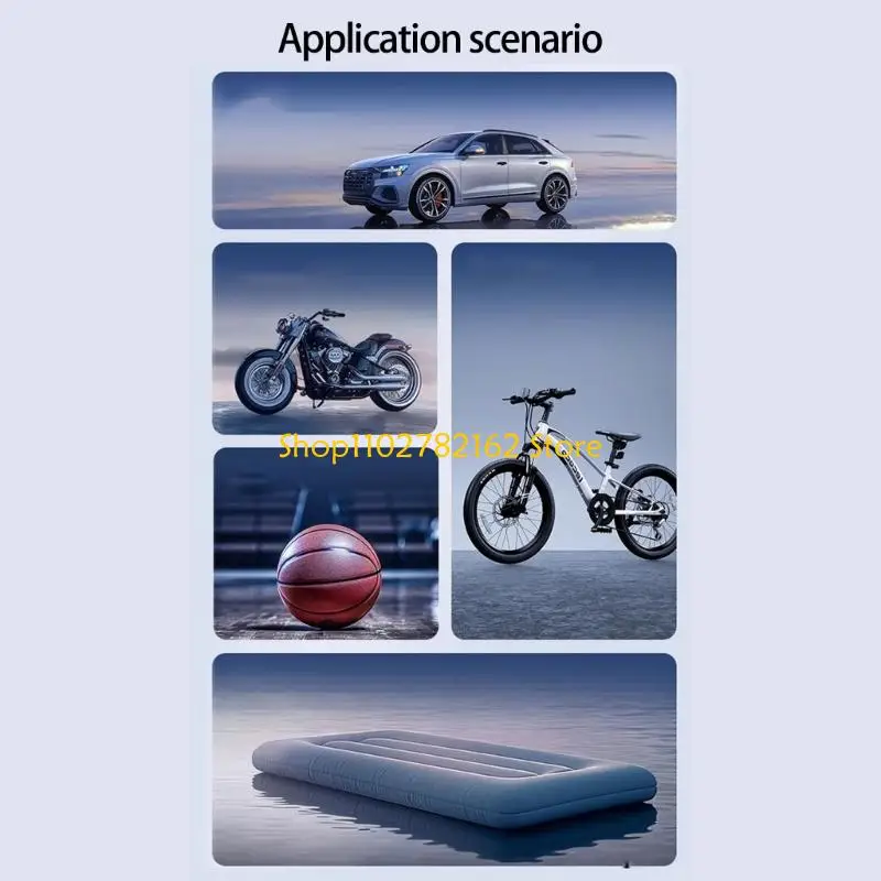 

547B Digital Tire Inflator Car Vacuum Portable ABS Design for Emergency