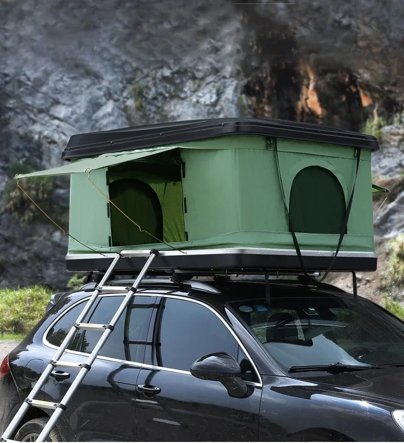 

Top Quality Camping Hard Shell aluminum Roof Top 2 people Camping Tent