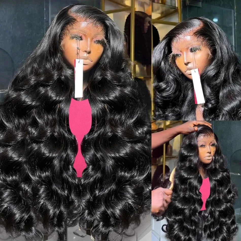 

Mossily 13x5 13x6 HD Transparent Body Wave Lace Frontal Human Hair Wigs Brazilian 6x6 Glueless Water Wave Closure Wigs 250% Remy