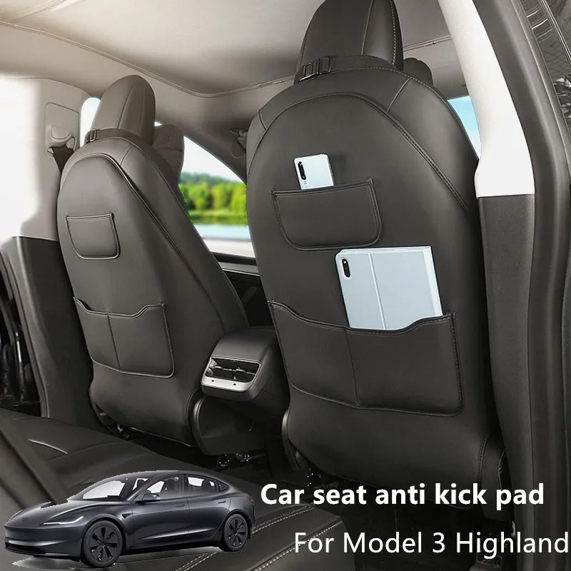 

Для Tesla Model 3 Highland Seat Kick Pad Задняя защита сиденья Полный пакет аксессуаров Model 3 Защитная накладка для сиденья
