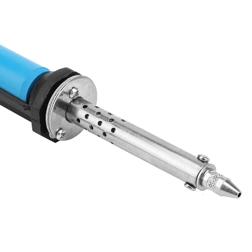 30W Power Electric Soldering Iron Kit US Plug 110V Desoldering Pump Desoldering Soldering Tool Soldering Welding Tool Blue