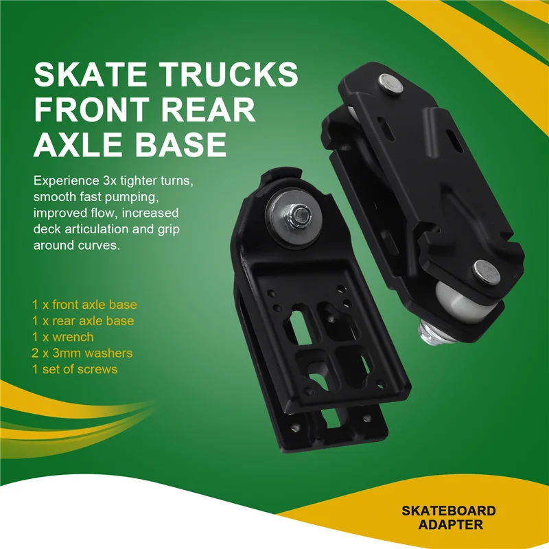 

1Set Surfboard Skateboard Surfskate Bridge Water Bridge Longboard Surf Skate Bridge Base Skate With Risers Bolts