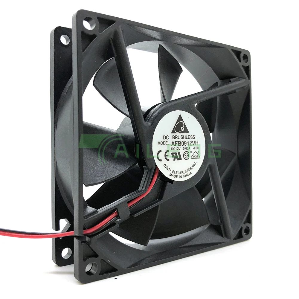 Ventilador de refrigeración con rodamiento de bolas doble, AFB0912VH 9025, 9cm, 90mm, 12V, 0.60A, capacidad de viento para Delta 90x90x25mm, nuevo