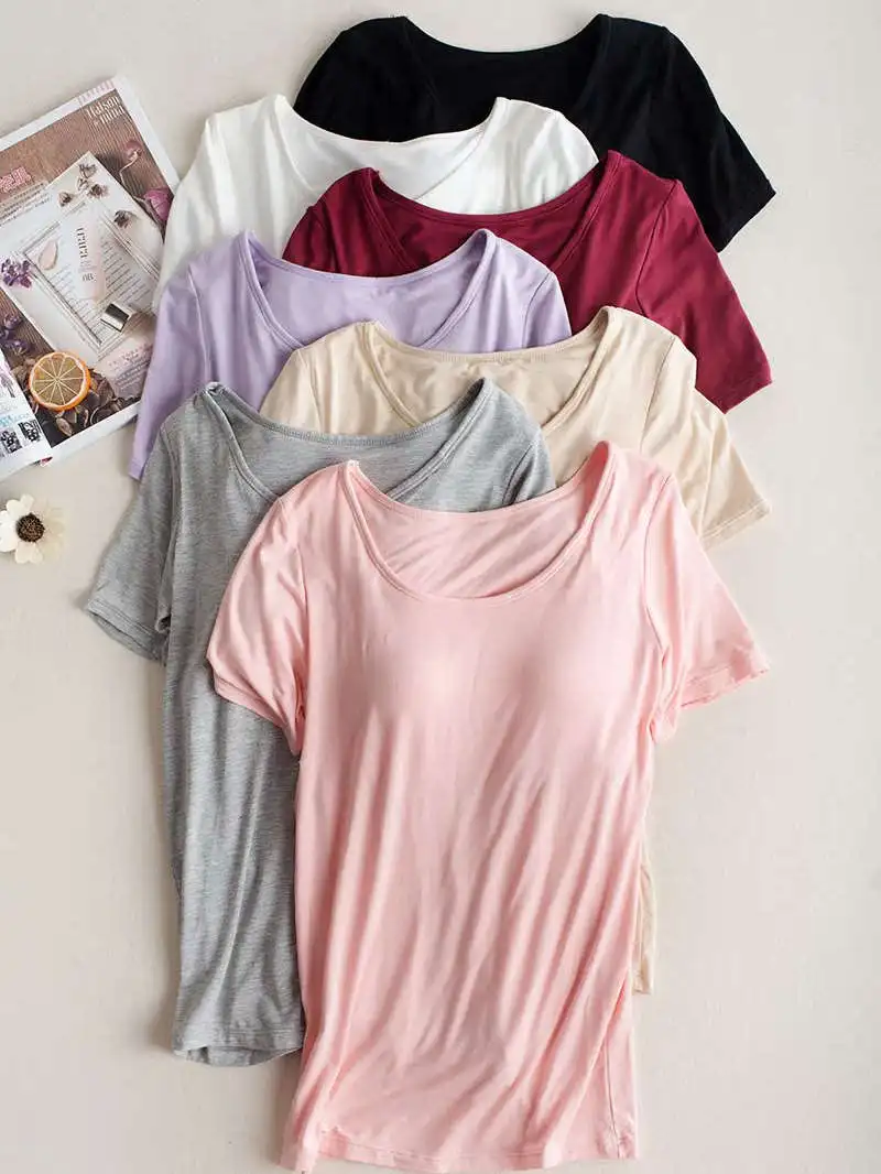 Wirel Inteated ort Sve Vest المرأة قاعدة irt ملابس خارجية سترة صغيرة ort Sle الصدرية الملابس الداخلية الربيع الصيف