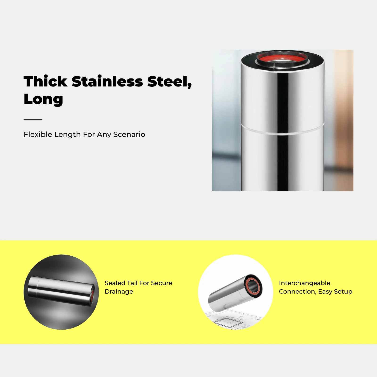 

Труба выхлопная из нержавеющей стали для котлов