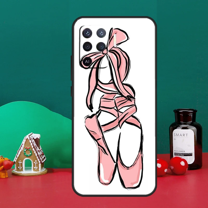 حافظة أحذية الباليه لهاتف اوبو A40 A60 A80 A6 A5 Pro A15 A16 A17 A57 A94 A74 A54 A76 A96 A18 A38 A58 A78 A98 #4