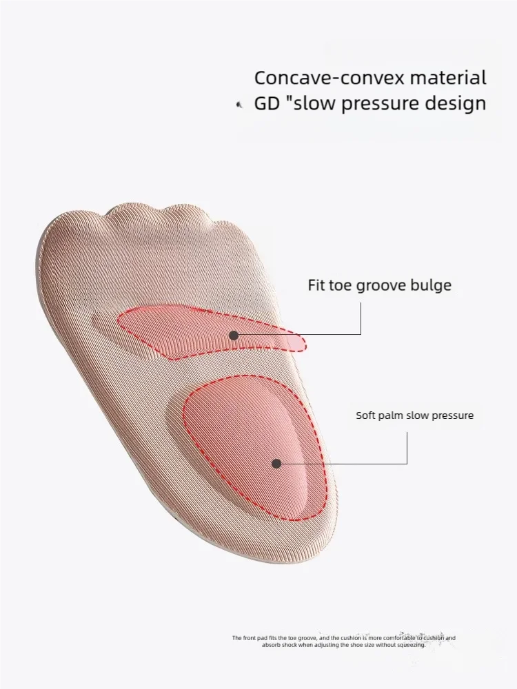 여성용 하이힐 샌들 2쌍 스폰지 릴리프 앞발 압력 패드