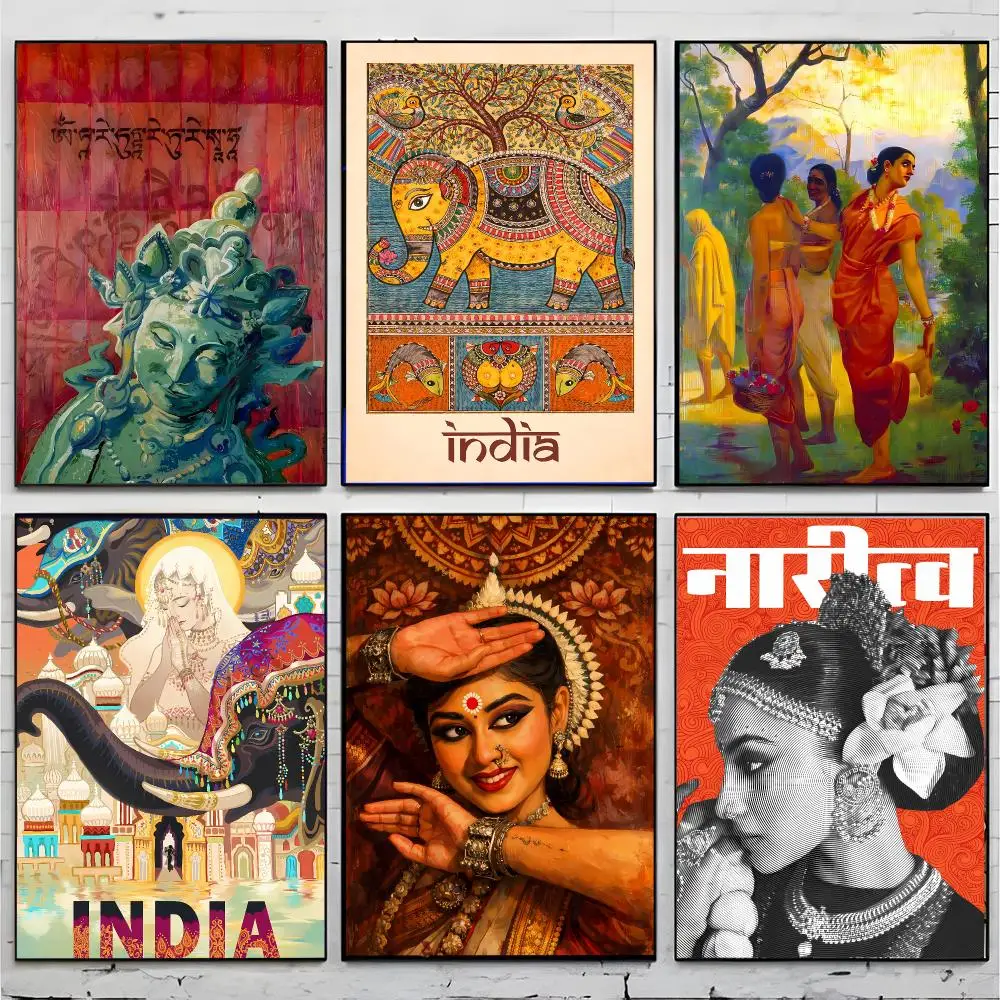 Ethnic Traditional T-The Indian Art Poster Superior Home Space  Indoor Decorative Art & Home Decor