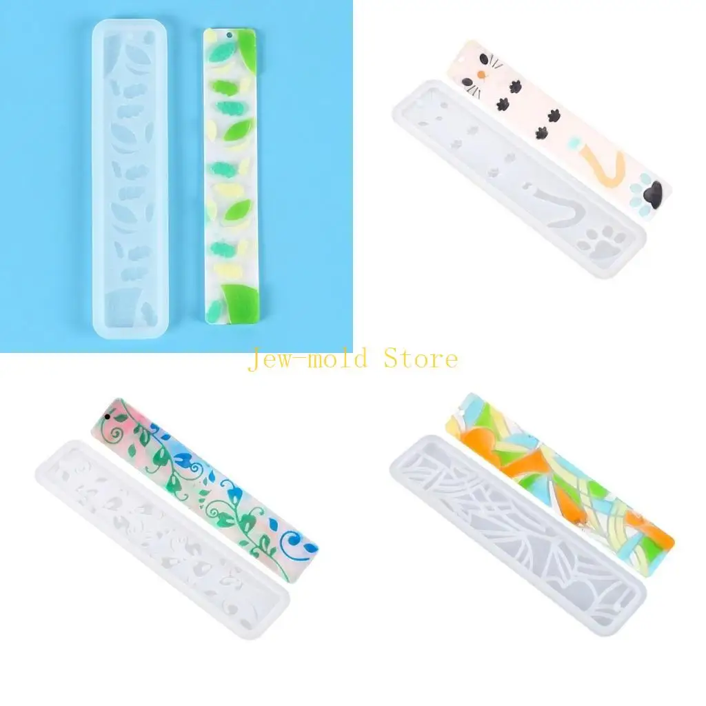 

C71B Multipurpose Rectangle Bookmarks Silicone Mould for Art and Craft Enthusiasts