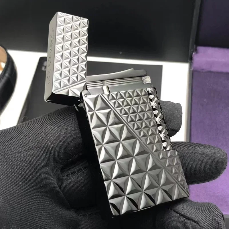 

Классическая зеркальная газовая зажигалка для мужчин, аксессуары для сигарет с подарочной коробкой