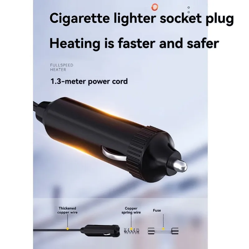 A30F-12V Car Heater Fan 100W Car Heater Electric Heating Auto Windshield Defroster Defogging Demister Car Anti-Fog Heater
