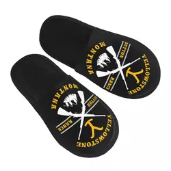Yellowstone Dutton Ranch Guns House Slippers Women Soft Memory Foam Slip On Bedroom Slipper Shoes