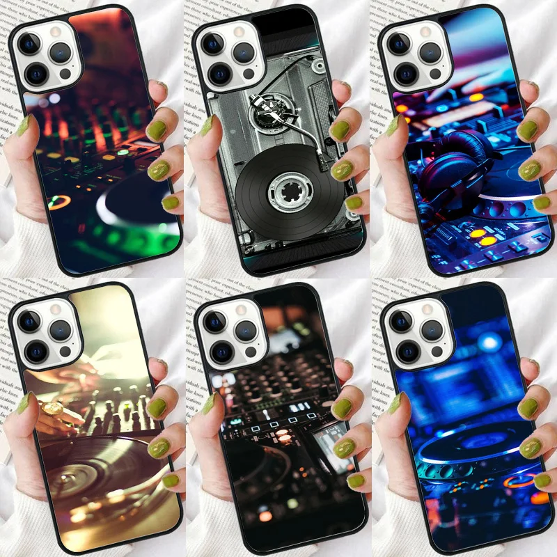 Etui na telefon DJ Mixer Deck Controller do iPhone SE2020 15 16 13 14 12 mini 11 Pro Max Coque do Apple 7 8 Plus fundas