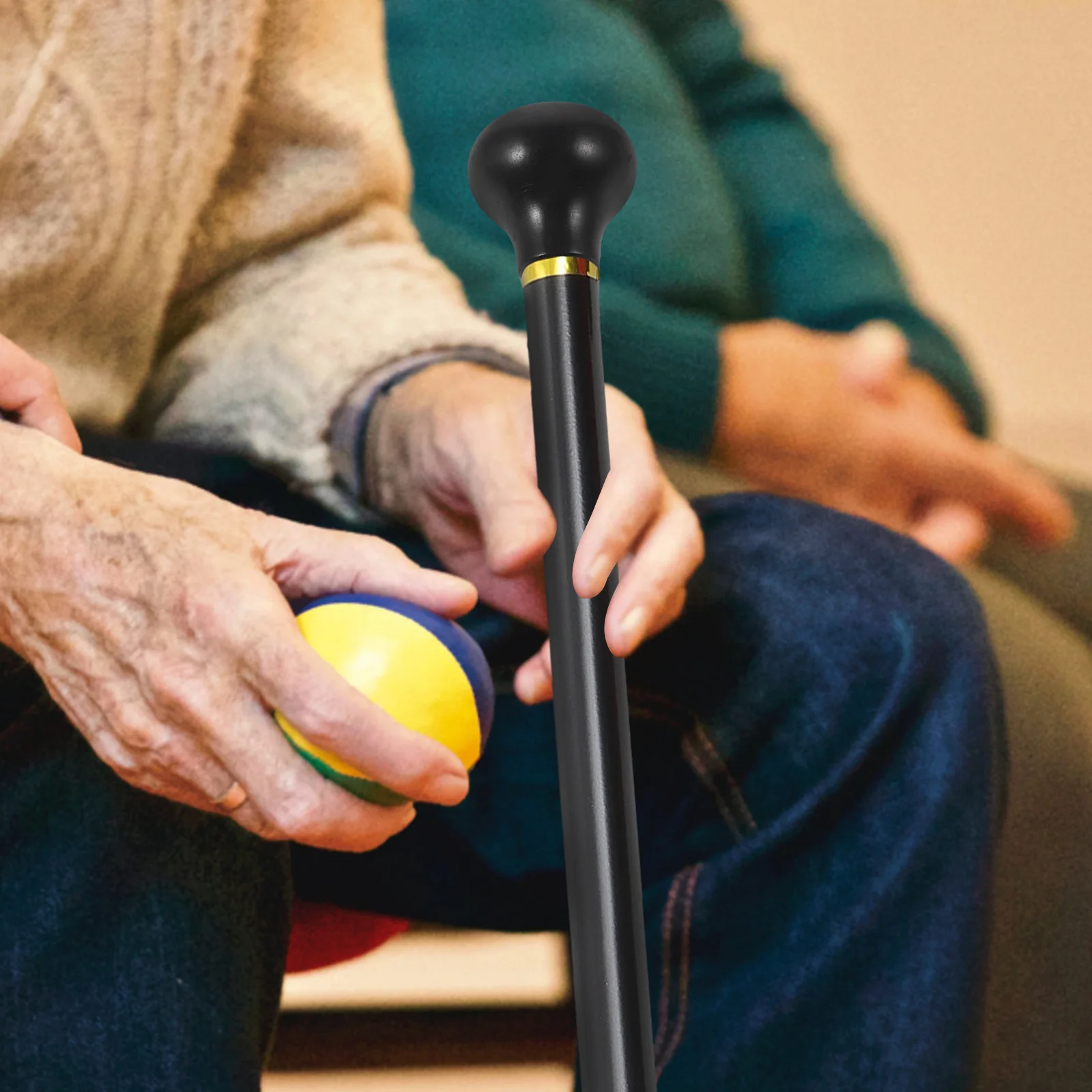 

Ручка-трость из цельного дерева, гладкая полированная замена, эргономичная ручка-трость, удобная ручка, прочная для использования на открытом воздухе