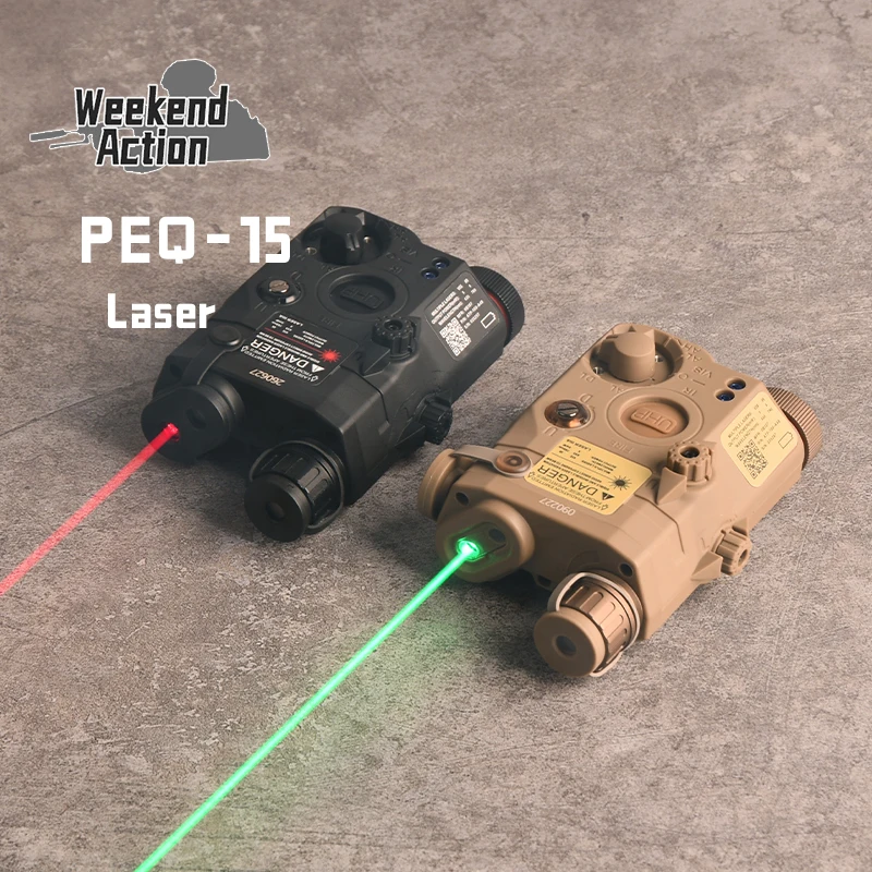 

PEQ15 Tactical Gear WADSN Red dot hunting Laser Pointer Red Green Blue Version White LED Laser Airsoft Surefir Accessoire