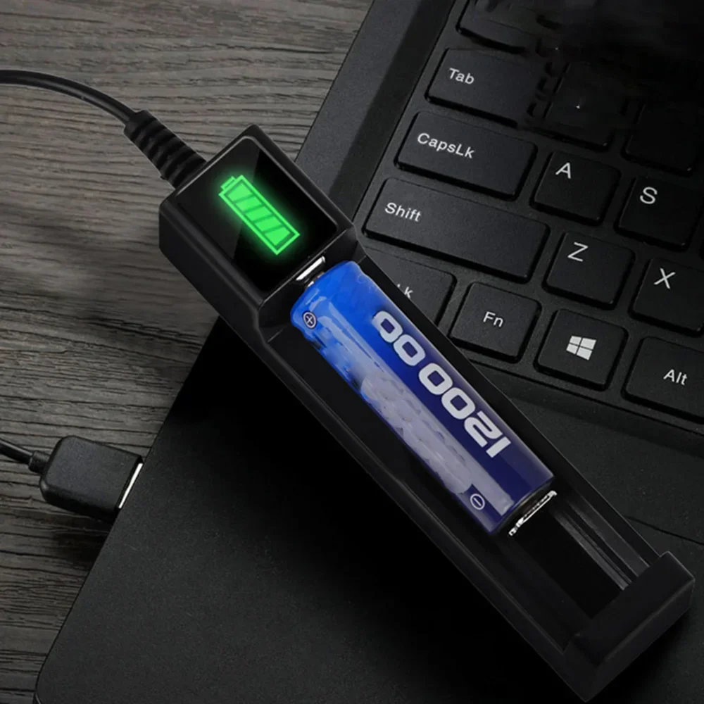 Multifunctional Protection Universal LED Smart Battery Charger Quick Charging Portable For 16340/14500/18650/26650 Battery