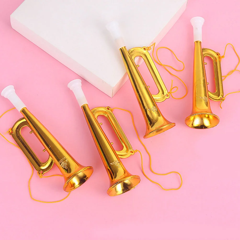 10 Pcs Concert Trumpet Horn Playthings Music Stage Performance Tool Props Abs Toddler Toys