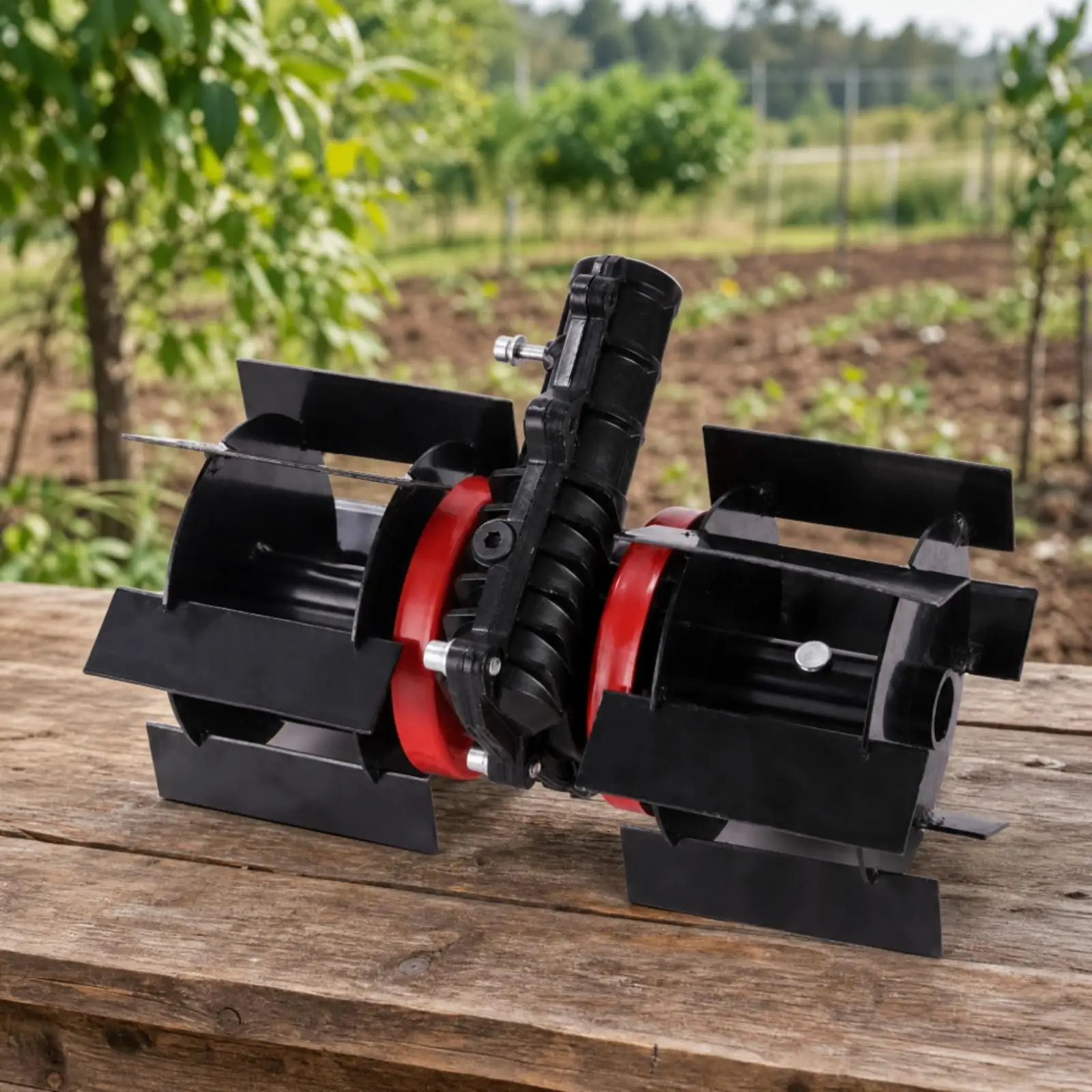 Metal Rotary Tilling Wheel for Weeding Machine Brush Cutter Attachment for Garden Work